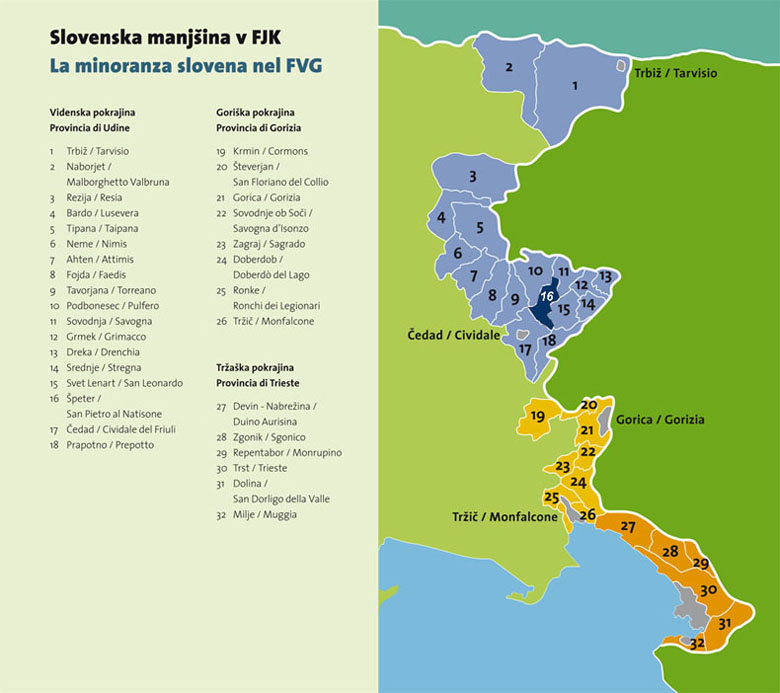 Minoranza slovena in FVG / Slovensko manjšino v FJK